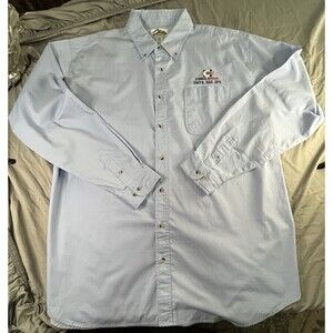Consol Energy SWPA GAS OPS Coal Mining Button Up/Work Shirt Men's Size 3XLT Tall